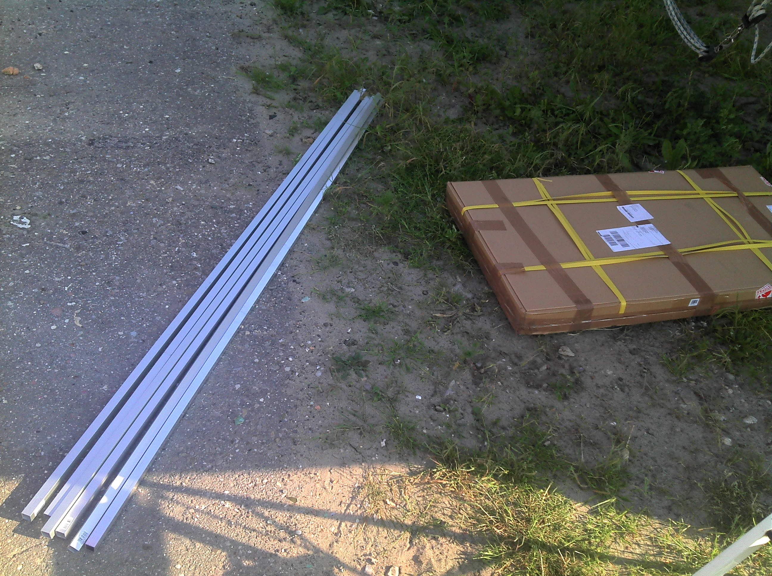 Die Solarpanels sind endlich da...